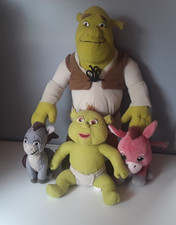 Shrek Plush Bundle Shrek Baby Ogre Baby Donkey Dragon And Baby Dragon Donkey