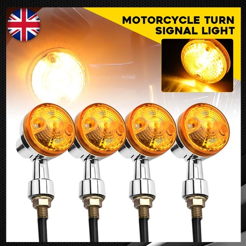 4pcs 12v chrome amber - 4pcs,