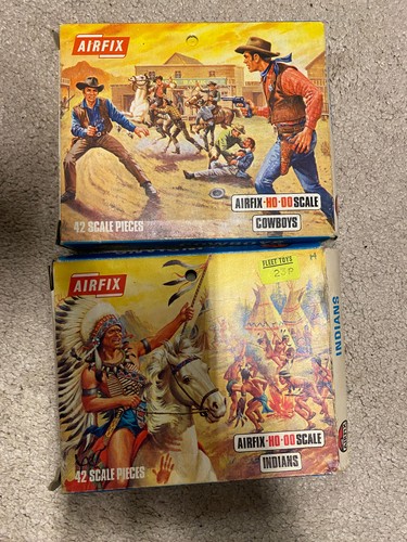 Airfix cowboys indians - airfix, ho