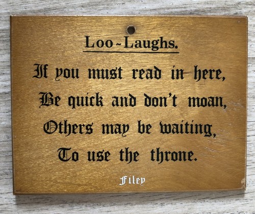 Vintage toilet humour