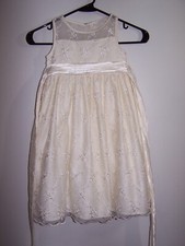 Cinderella Ivory Special Occasion/Formal Long Dress Girls Size 4/4T