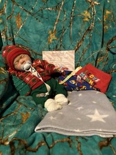 Christmas Reborn Boy With His Little Tree