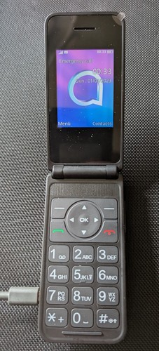 Alcatel 3082x flip phone big