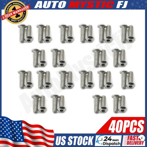40pcs stainless fairing bolt - stainless,
