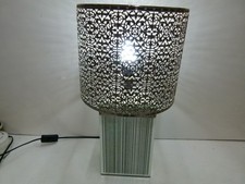 MODERN TABLE LAMP MOROCCAN STYLE SHADE IN LINE SWITCH 48CM TALL.