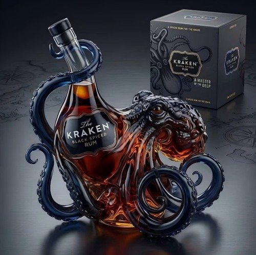 The kraken black spiced - spiced, rum