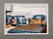 VW Volkswagen CAMPER VAN Vehicle 50s? Vintage Style Advertisement POSTCARD (G)