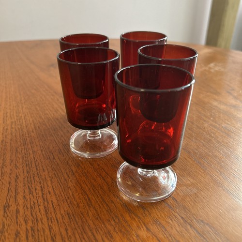 Set vintage french - of, ruby