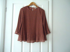 TED BAKER PINK/BLACK LINED TOP SIZE NO 3 BNWOT