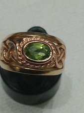 Welsh Gold Peridot Celtic