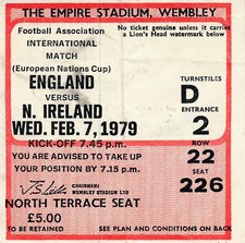 TICKET: England v Northern