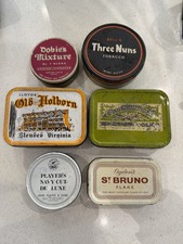 Vintage Tobacco Tins X 6