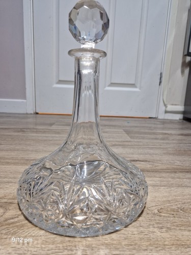 Vintage cut crystal ships - cut,