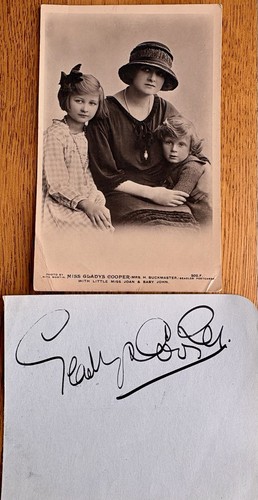 Gladys cooper autograph - gladys, &