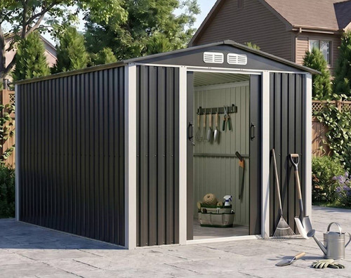 8x10ft metal garden storage - 8x10ft,