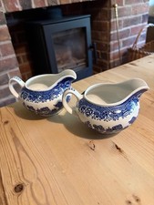 2x vintage Woods Ware Blue