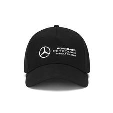 Mercedes AMG Petronas F1 Large Logo Baseball Cap Hat 2024 Black Kids / Children