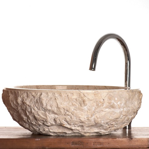 Marble basin beige cream - basin,