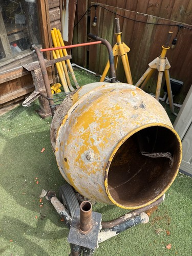 Cement mixer with - cement, stand