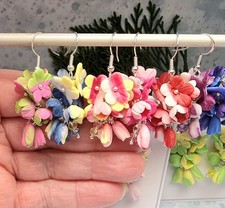 Flower earrings handmade