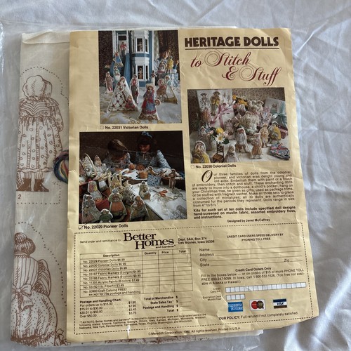 Vtg heritage dolls stitch - heritage,