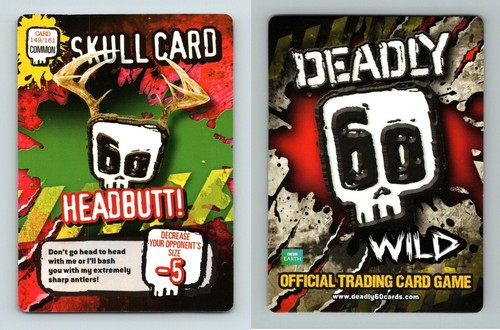Headbutt skull card - headbutt,