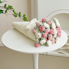 Crochet Flower Bouquet Throw