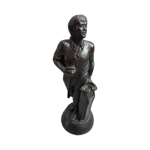 Golfer figurine metallic - golfer,