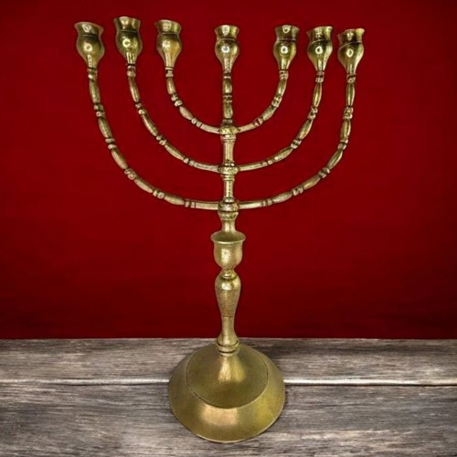 Vintage menorah solid - solid, heavy