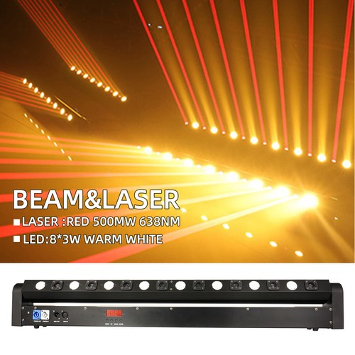 Red strobe led beam - 8+8,