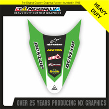 KAWASAKI KLX 110 2010-24 REAR MUDGUARD FENDER GRAPHICS DECALS STICKERS