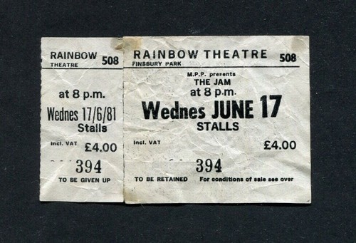 1981 the jam unused - the, concert