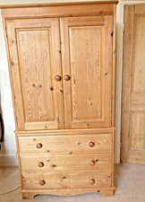 Vintage pine gentlemen's wardrobe