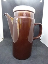 Vintage Wedgwood Monterey Brown Large Coffee Pot 26cm x 11cm Very good condition