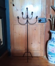Vintage tall black wrought
