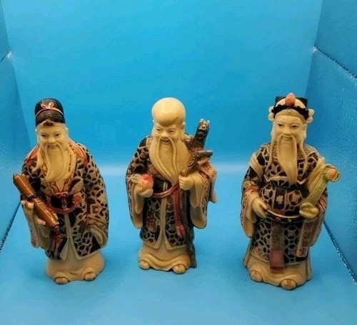 Vintage chinese gods figures - vintage,