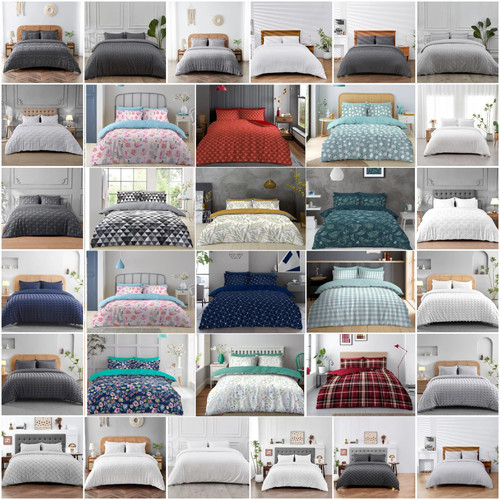 Reversible duvet cover set - reversible,