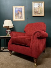 Parker Knoll Westbury Armchair In Red Fabric
