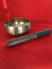 HAND BEATEN TIBETAN SINGING BOWL 8cm Absolutely Lovely Tone (B/R3)1