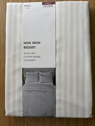 Single bedset neutral - m&s,