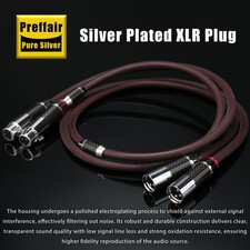 Pair 6N Pure Silver XLR