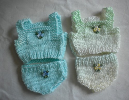 Hand knitted doll clothes - hand,