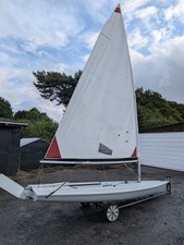 Laser Dinghy, with trolley, standard rig