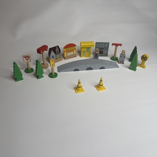 Wooden train set - train, accessories