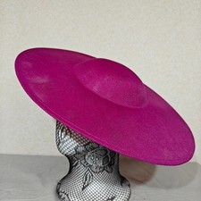 dark pink large fascinator