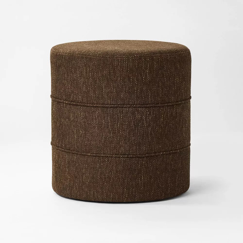 Catalina round ottoman brown - catalina,