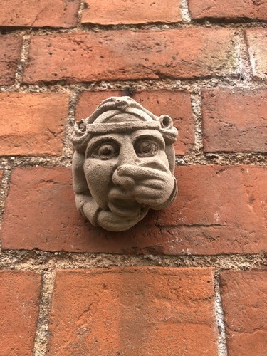 Grotesque medieval mask head - grotesque,