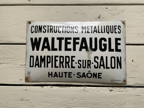 Original french vintage enamel - french,