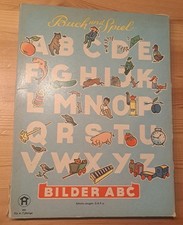 Laying game with booklet/laying cards book and game pictures ABC Hausser around 1955 Z 2-
