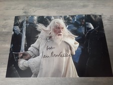 IAN MCKELLEN LORD OF THE RINGS SIGNED 12 X 8 AUTOGRAPHED PHOTO...REAL 